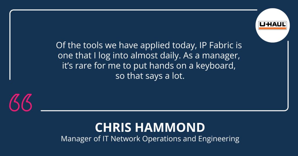 IP Fabric makes it easy to share the benefits of end-to-end network visibility—including accelerated IT project planning. 
