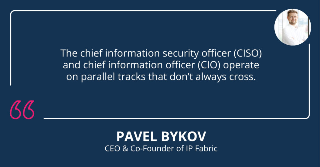 In many organizations, the CISO and CIO operate on parallel tracks that don't always cross. This jeopardizes network security and IT operations. 