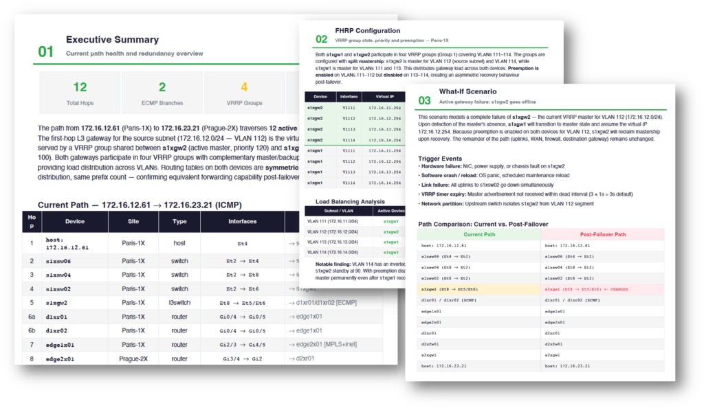 What if scenario with IP Fabric's MCP server for enterprise AIOps